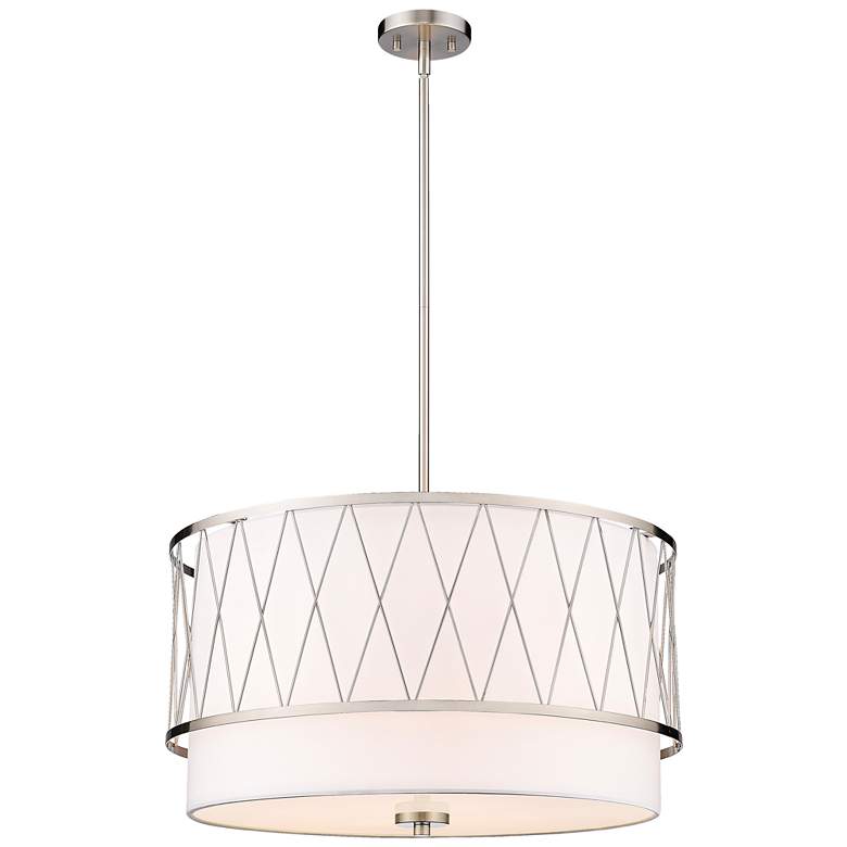 Image 1 Z-Lite 4 Light Pendant in Brushed Nickel Finish