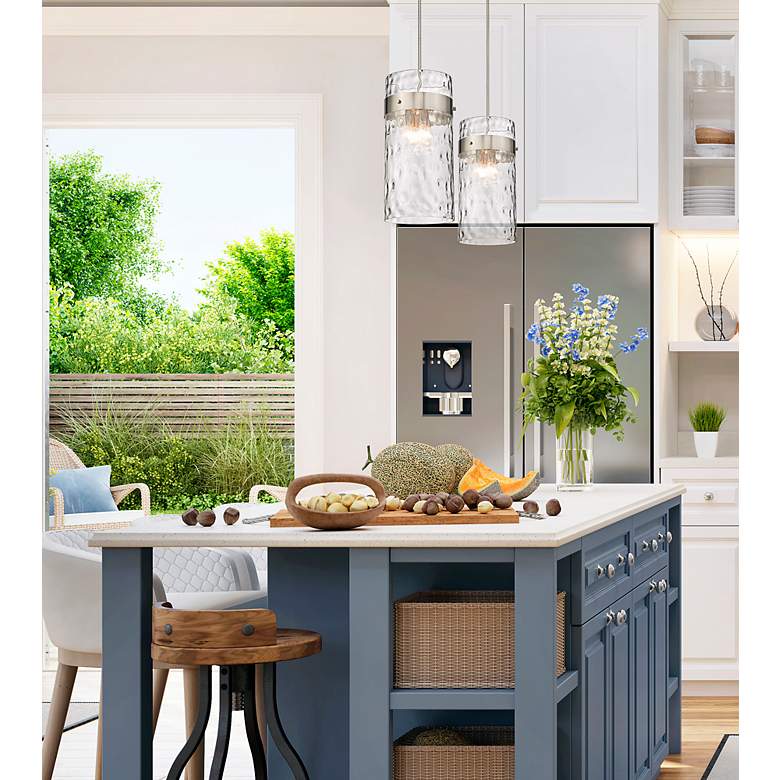 Image 3 Z-Lite 4 Light Pendant in Brushed Nickel Finish more views