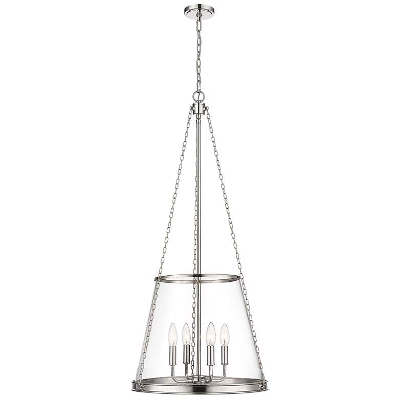Image 2 Z-Lite 4 Light Pendant in Polished Nickel Finish