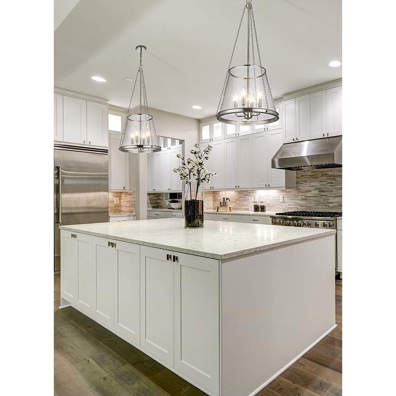 Image 3 Z-Lite 4 Light Pendant in Polished Nickel Finish more views