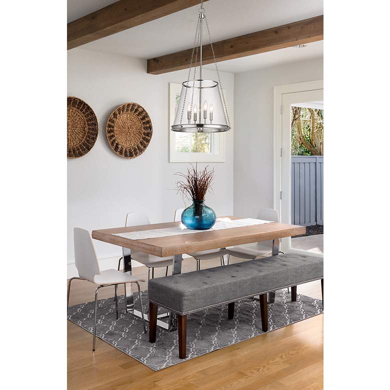 Image 4 Z-Lite 4 Light Pendant in Polished Nickel Finish more views