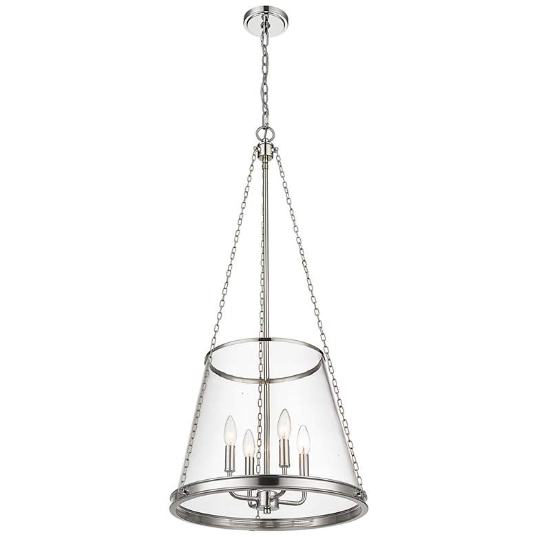 Image 5 Z-Lite 4 Light Pendant in Polished Nickel Finish more views