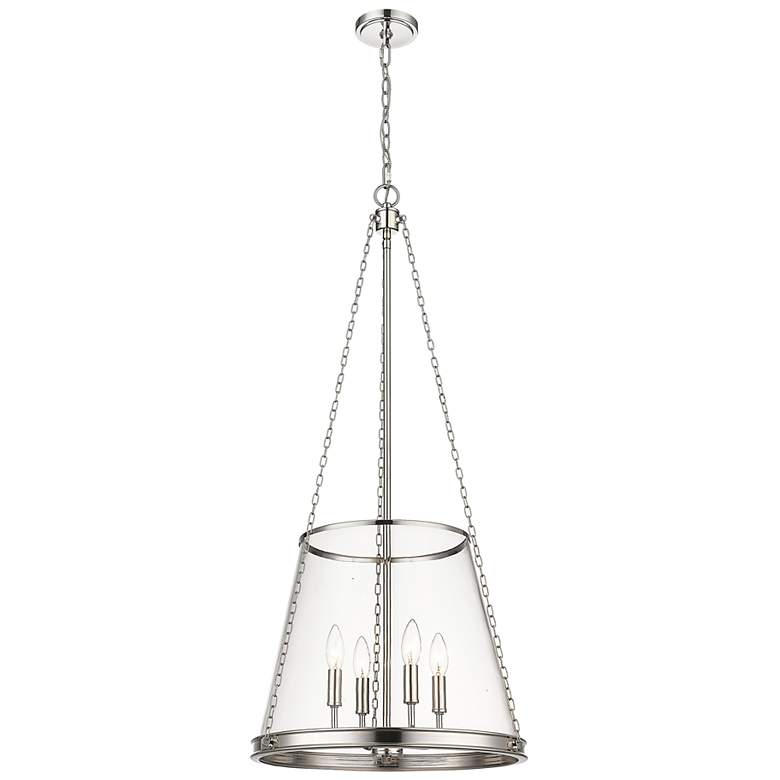 Image 6 Z-Lite 4 Light Pendant in Polished Nickel Finish more views