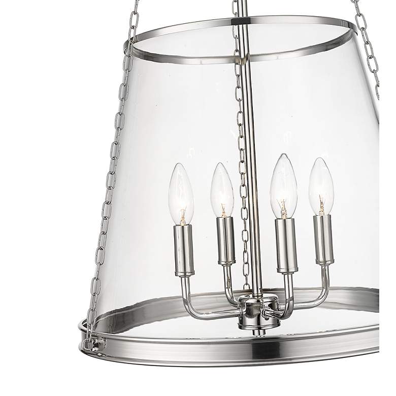 Image 7 Z-Lite 4 Light Pendant in Polished Nickel Finish more views