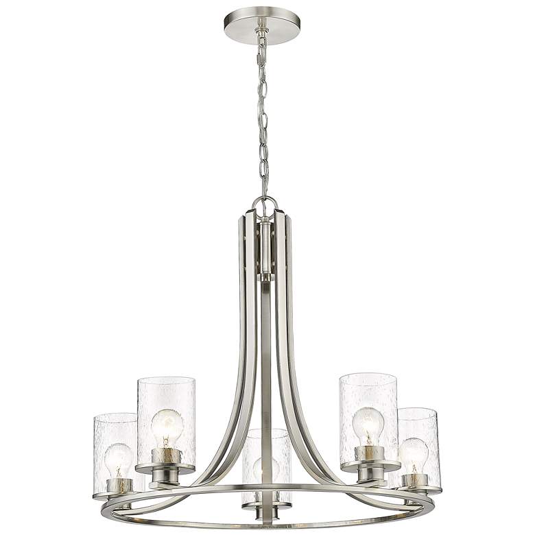 Image 1 Z-Lite 5 Light Chandelier in Brushed Nickel Finish