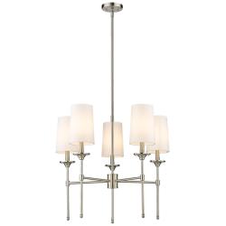 Z-Lite 5 Light Chandelier in Brushed Nickel Finish