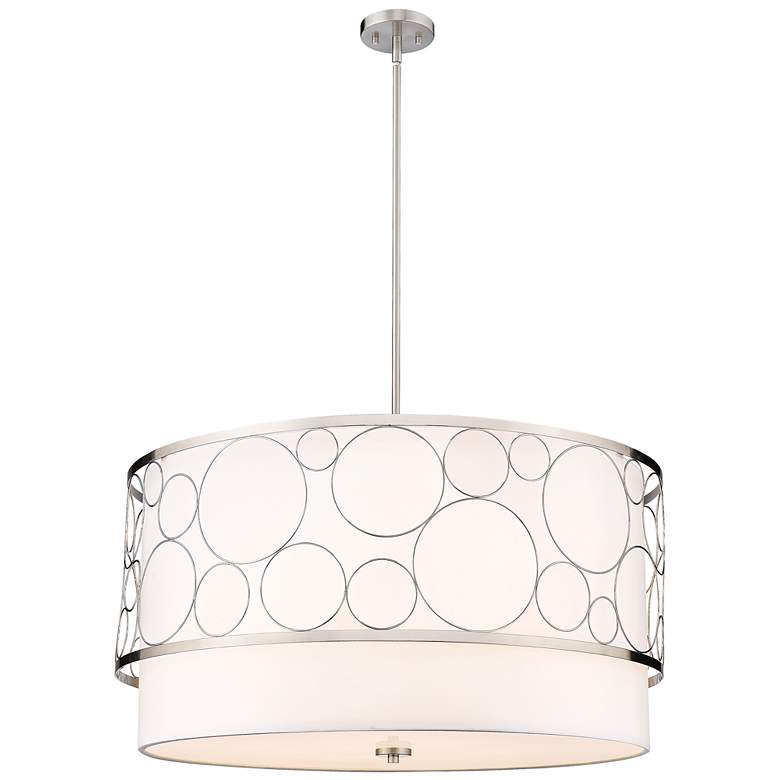 Image 1 Z-Lite 5 Light Pendant in Brushed Nickel Finish