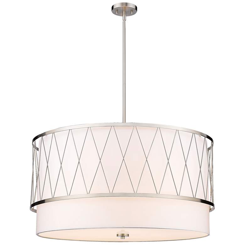 Image 1 Z-Lite 5 Light Pendant in Brushed Nickel Finish