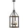 Z-Lite 5 Light Pendant in Rustic Mahogany Finish