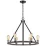1_Z-Lite 6 Light Chandelier in Ashen Barnboard Finish