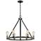 Z-Lite 6 Light Chandelier in Ashen Barnboard Finish