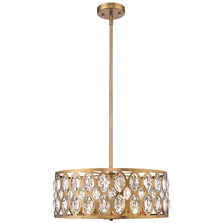 Image 1 Z-Lite 6 Light Chandelier in Heirloom Brass Finish
