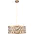 Z-Lite 6 Light Chandelier in Heirloom Brass Finish