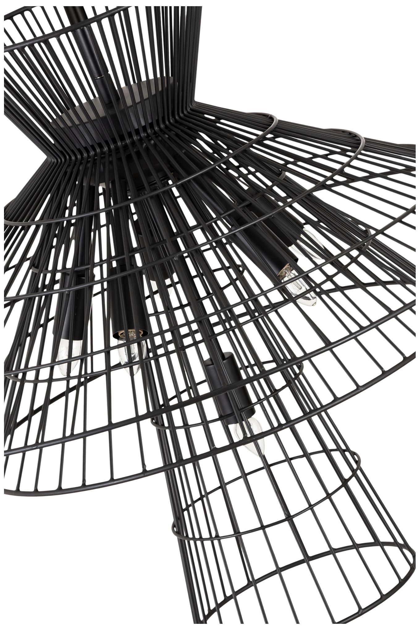 Image 6 Z-Lite 6 Light Chandelier in Matte Black Finish more views