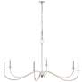 Z-Lite 6 Light Chandelier in Polished Nickel Finish