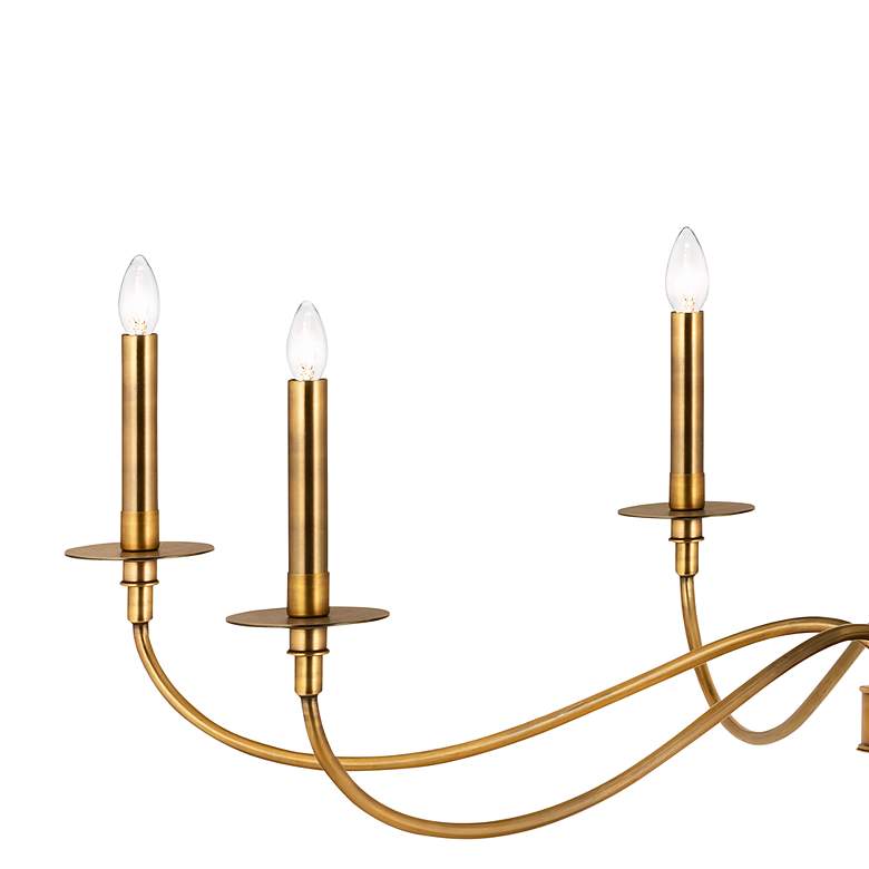 Image 4 Z-Lite 6 Light Chandelier in Rubbed Brass Finish more views