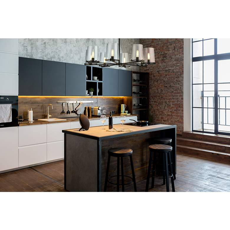 Image 3 Z-Lite 8 Light Chandelier in Matte Black Finish more views