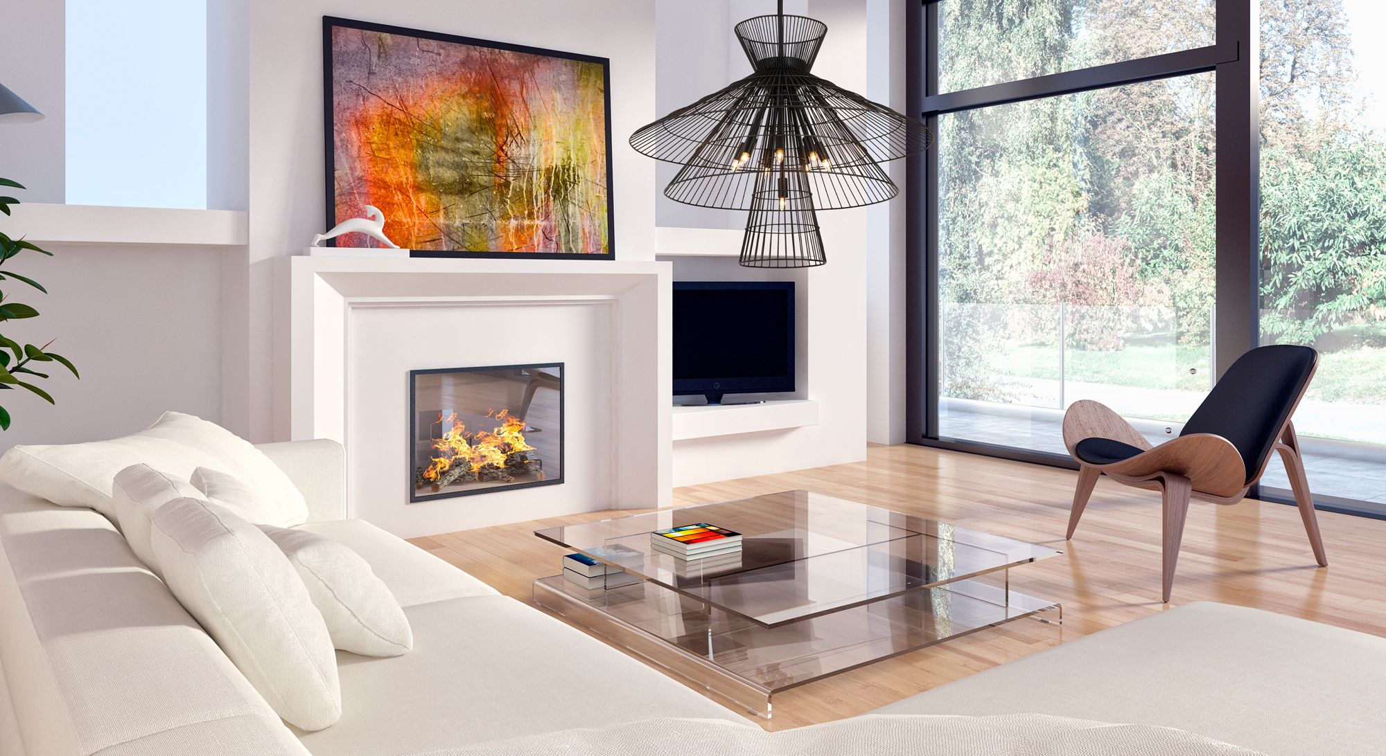 Image 3 Z-Lite 8 Light Chandelier in Matte Black Finish more views