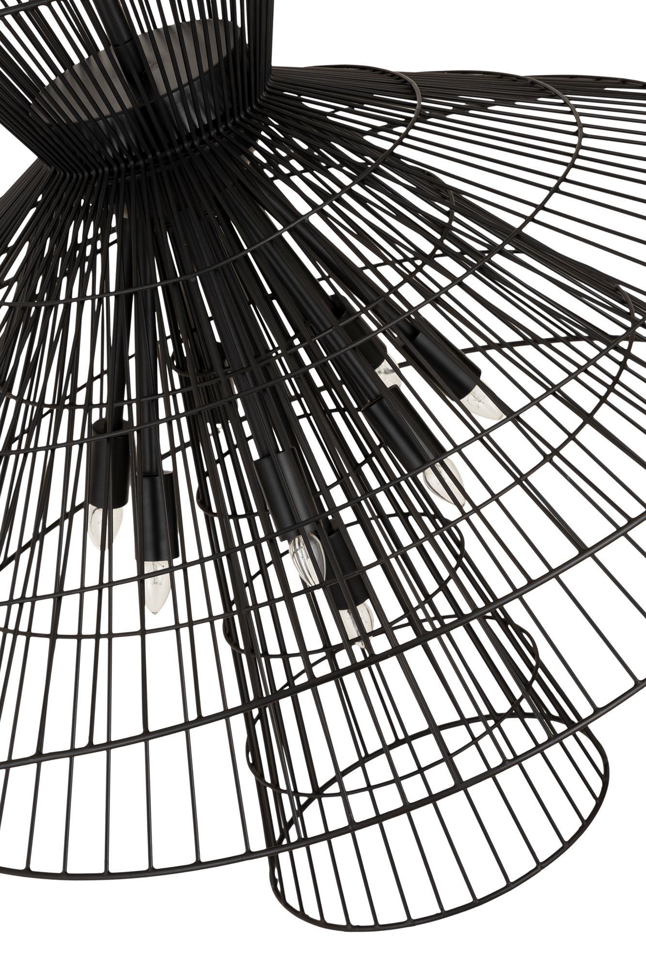 Image 6 Z-Lite 8 Light Chandelier in Matte Black Finish more views