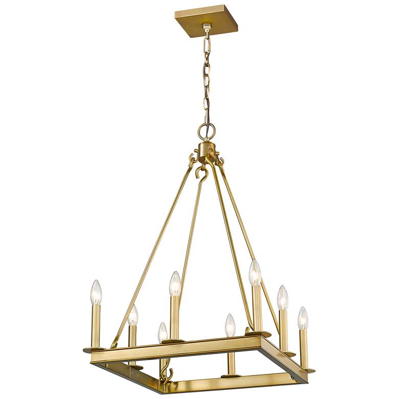Image 1 Z-Lite 8 Light Chandelier in Olde Brass Finish