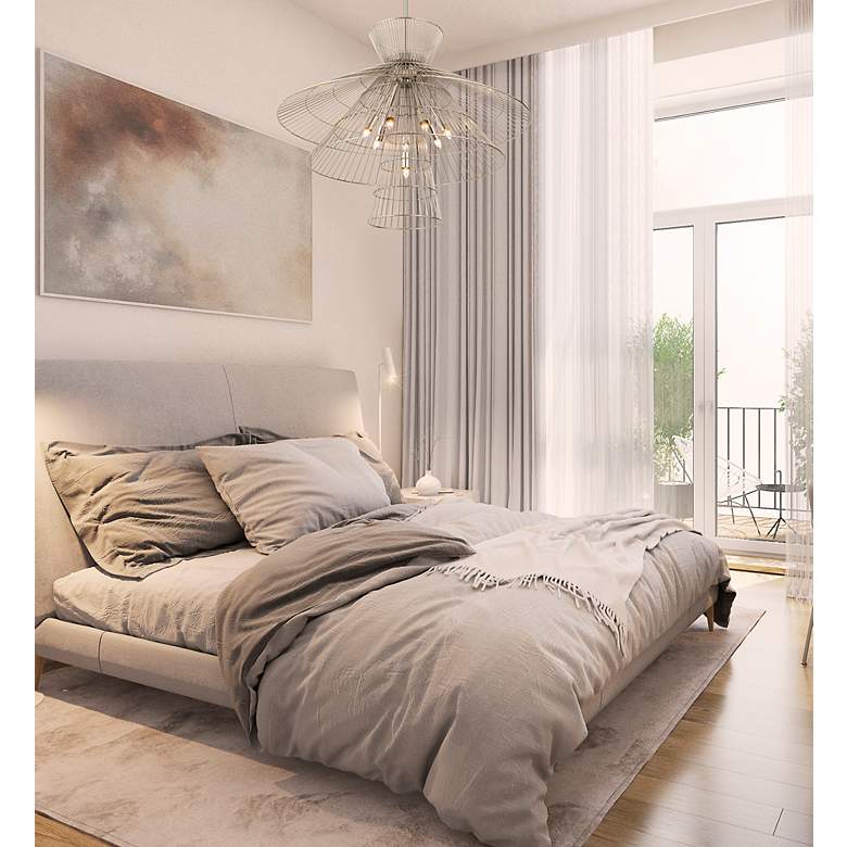 Image 3 Z-Lite 8 Light Chandelier in Polished Nickel Finish more views