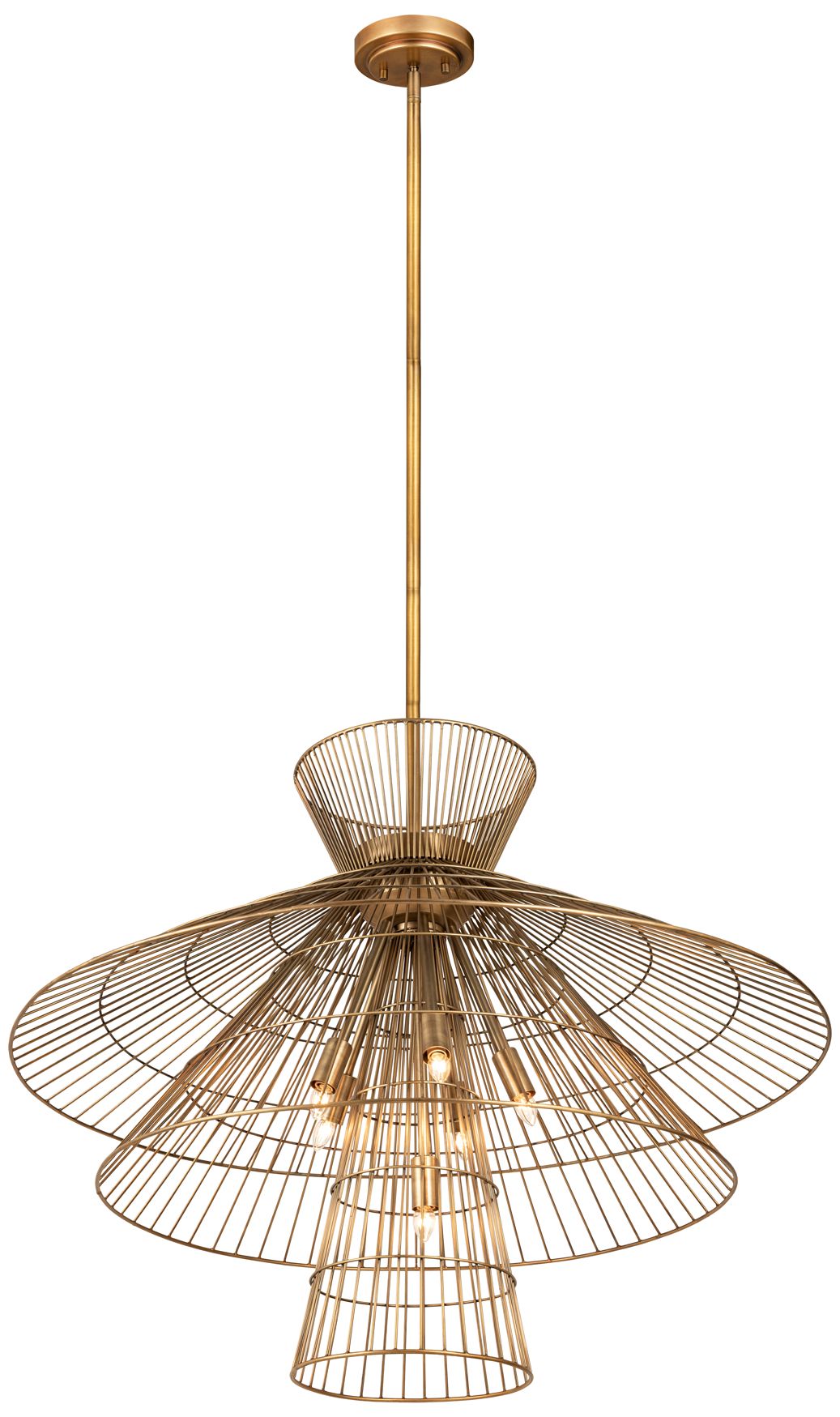 Image 5 Z-Lite 8 Light Chandelier in Rubbed Brass Finish more views