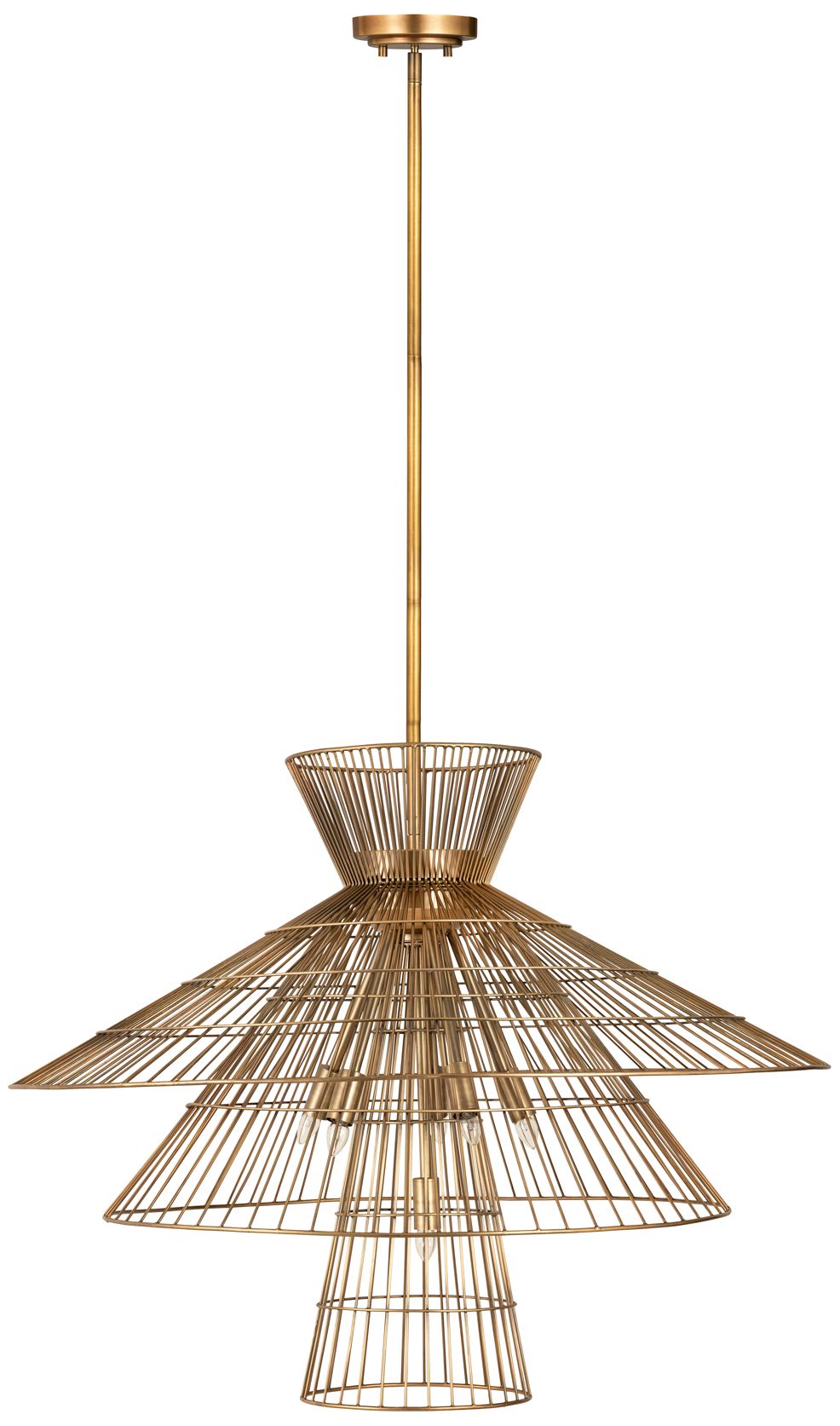 Image 7 Z-Lite 8 Light Chandelier in Rubbed Brass Finish more views