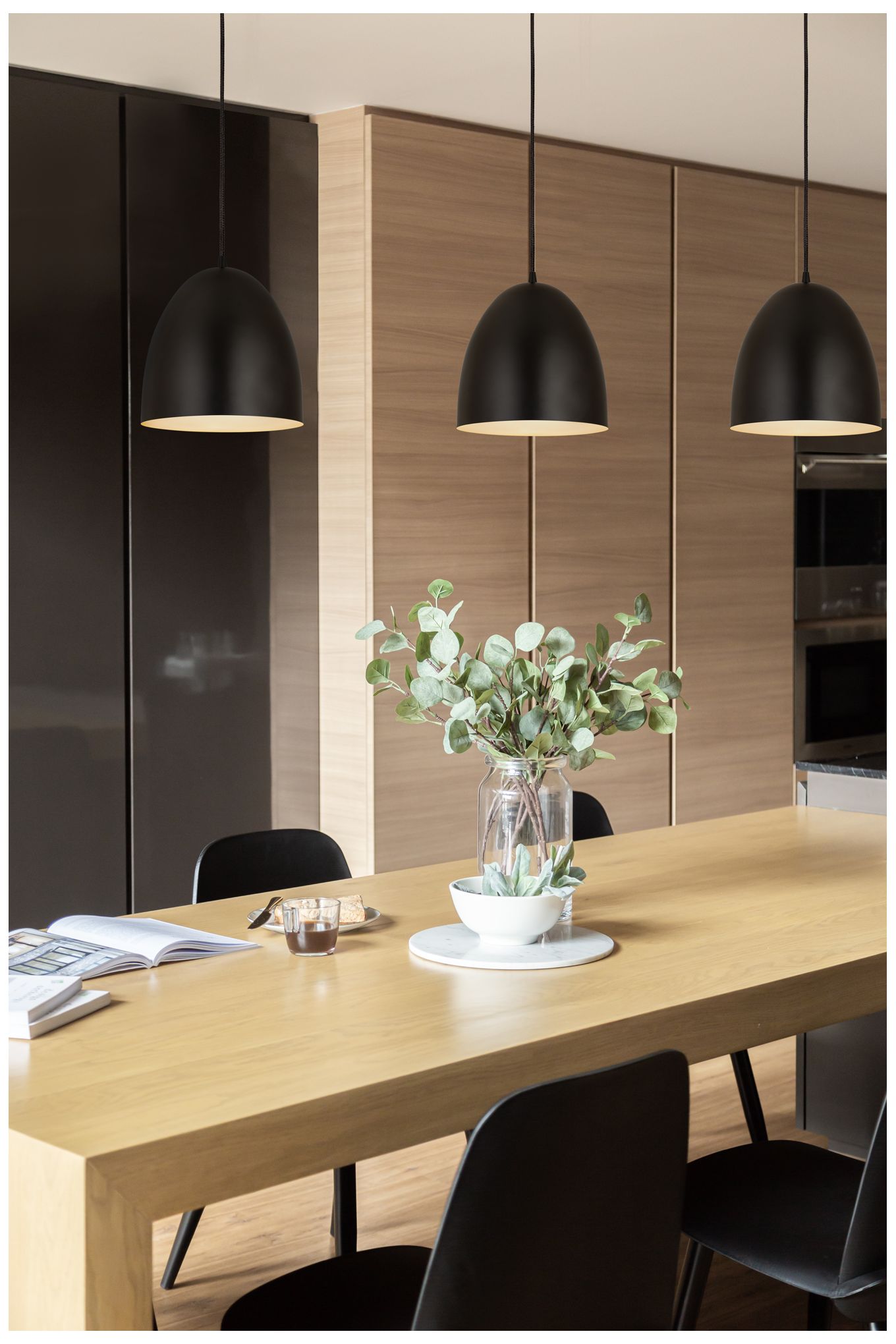 Image 3 Z-Lite 9.5" Wide 1-Light Matte Black Finish Dome Pendant Light more views