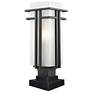 Z-Lite Abbey 21 3/4" High Black Outdoor Pier Light