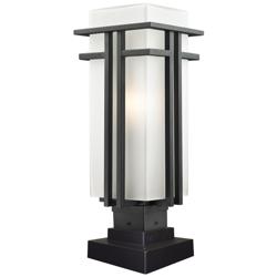 Z-Lite Abbey 21 3/4" High Black Outdoor Pier Light