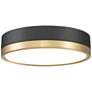 3_Z-Lite Algar 12" Wide Matte Black and Modern Gold LED Ceiling Light