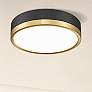 2_Z-Lite Algar 12" Wide Matte Black and Modern Gold LED Ceiling Light