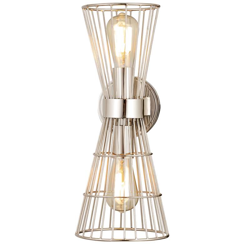 Image 1 Z-Lite Alito 2 Light Wall Sconce in Polished Nickel