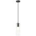 Z-Lite Alton 4 3/4" Wide Matte Black Cylinder Mini Pendant