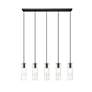 4_Z-Lite Alton 42" Wide Matte Black 5-Light Linear Pendant more views
