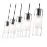 6_Z-Lite Alton 42" Wide Matte Black 5-Light Linear Pendant more views