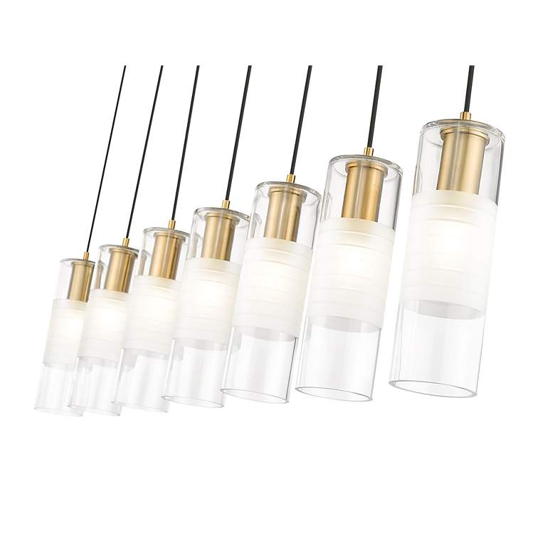 Image 7 Z-Lite Alton 54" Wide Modern Gold 7-Light Linear Pendant Chandelier more views