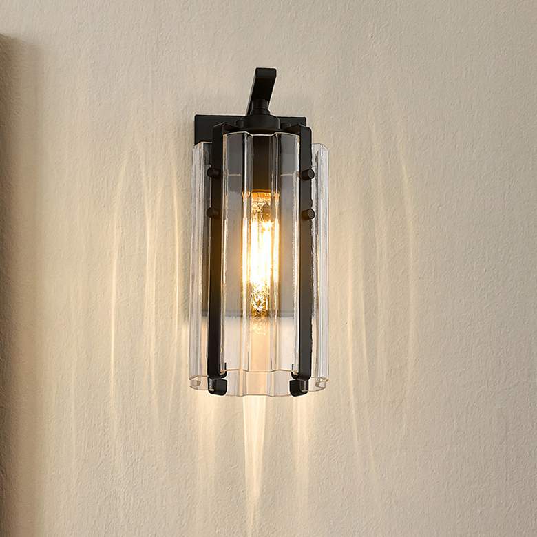 Image 1 Z-Lite Alverton 1 Light Wall Sconce in Matte Black