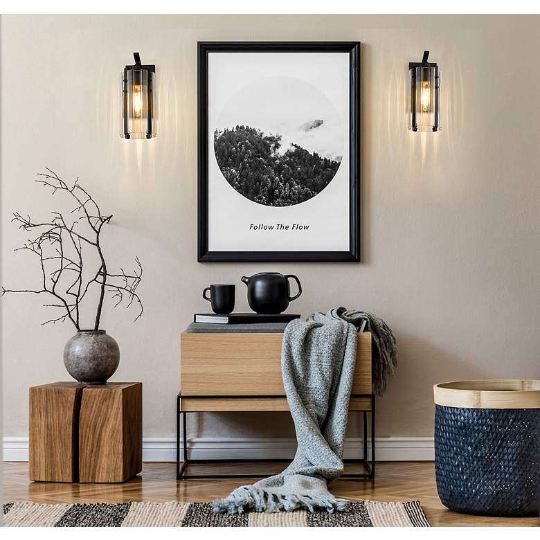 Image 3 Z-Lite Alverton 1 Light Wall Sconce in Matte Black more views