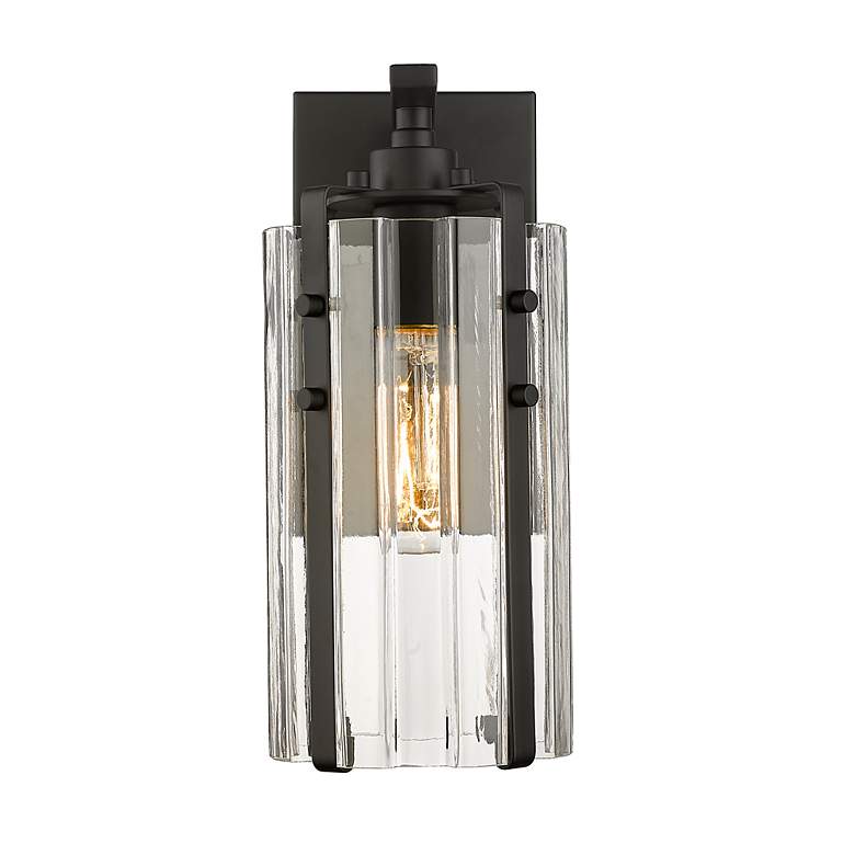 Image 5 Z-Lite Alverton 1 Light Wall Sconce in Matte Black more views
