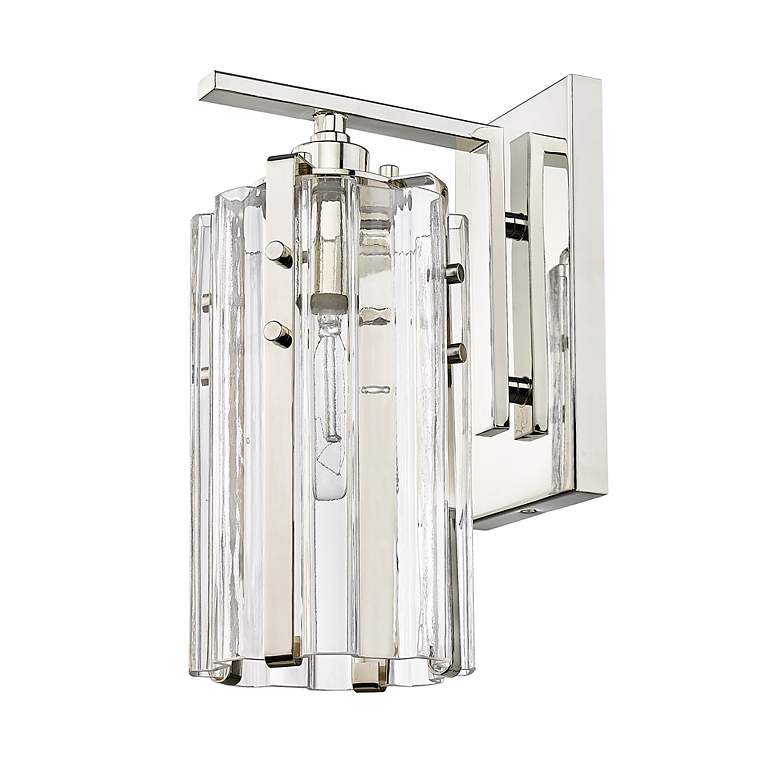 Image 7 Z-Lite Alverton 1 Light Wall Sconce in Polished Nickel more views