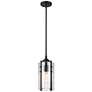 1_Z-Lite Alverton 5 1/2" Wide Matte Black Mini Pendant