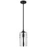 4_Z-Lite Alverton 5 1/2" Wide Matte Black Mini Pendant more views