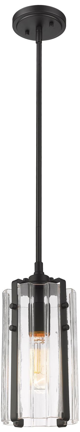 Image 5 Z-Lite Alverton 5 1/2" Wide Matte Black Mini Pendant more views