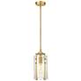 1_Z-Lite Alverton 5 1/2" Wide Rubbed Brass Mini Pendant