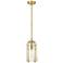 Z-Lite Alverton 5 1/2" Wide Rubbed Brass Mini Pendant