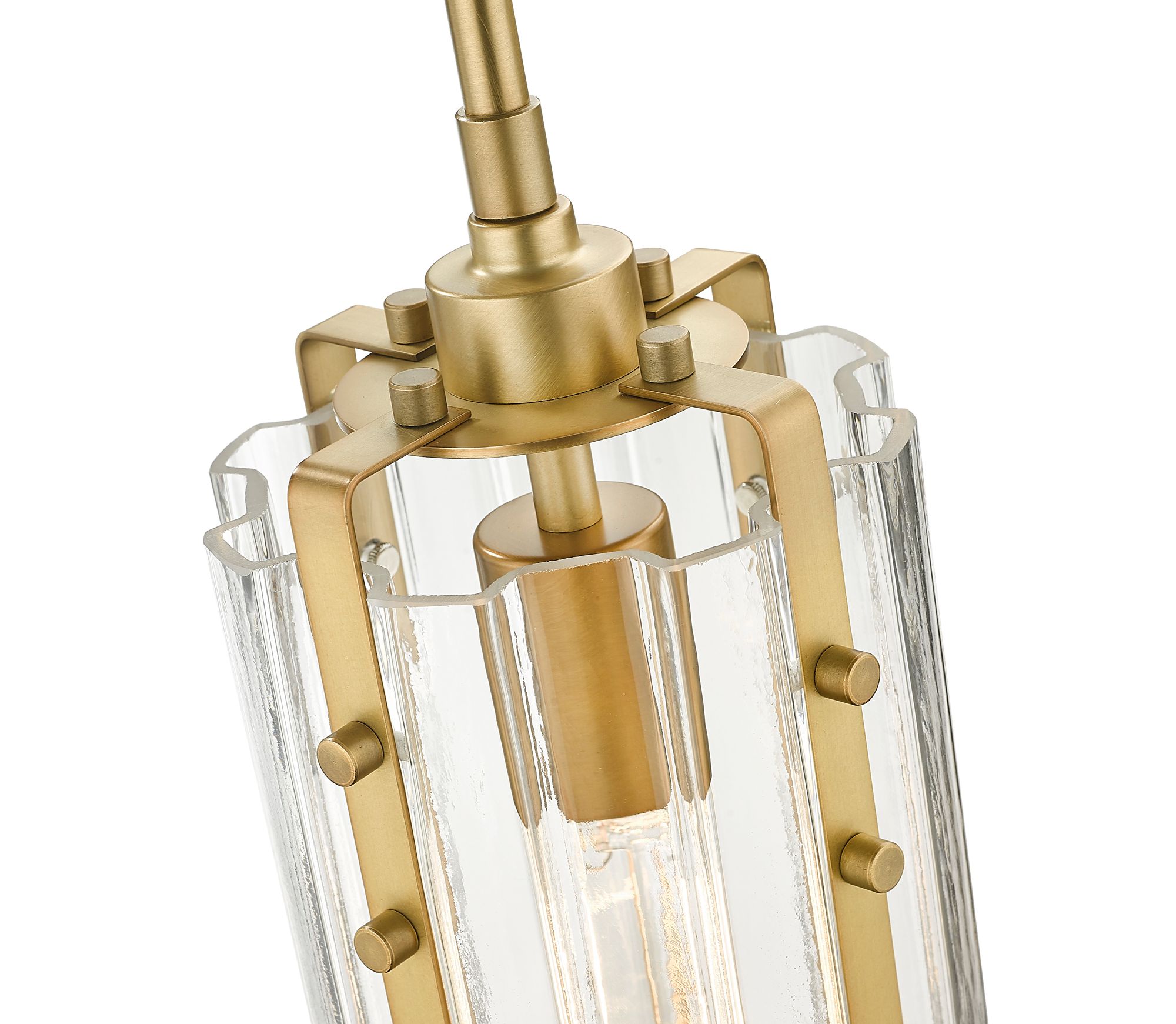 Image 6 Z-Lite Alverton 5 1/2" Wide Rubbed Brass Mini Pendant more views