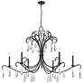 2_Z-Lite Amara 58 3/4" Wide Matte Black 6-Light Chandelier
