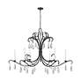 6_Z-Lite Amara 58 3/4" Wide Matte Black 6-Light Chandelier more views