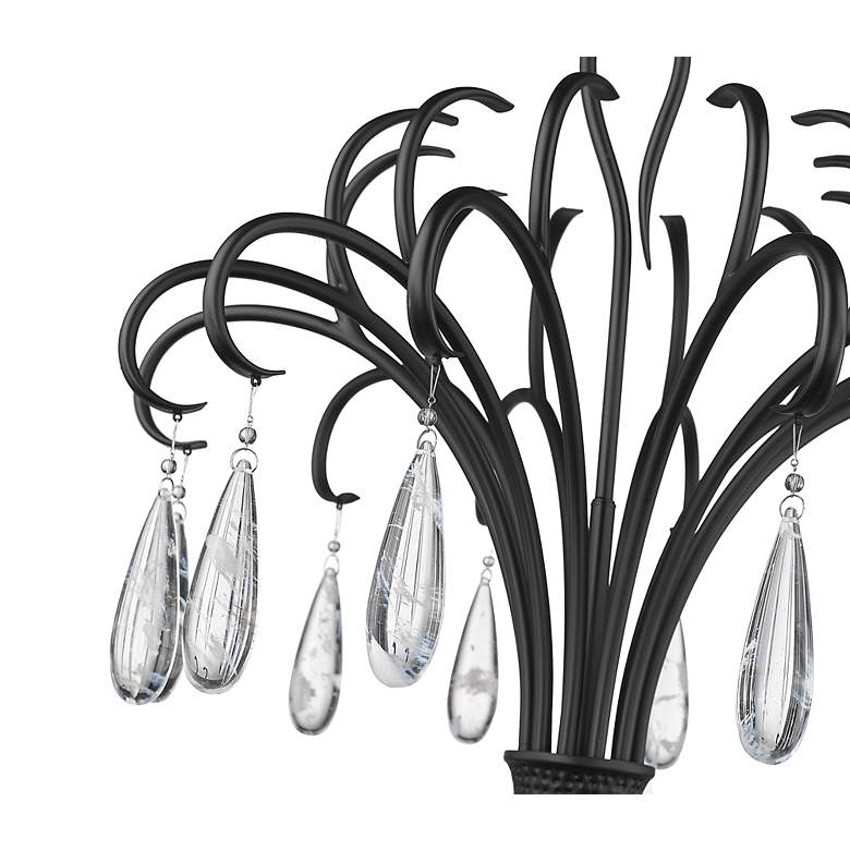 Image 7 Z-Lite Amara 58 3/4" Wide Matte Black 6-Light Chandelier more views